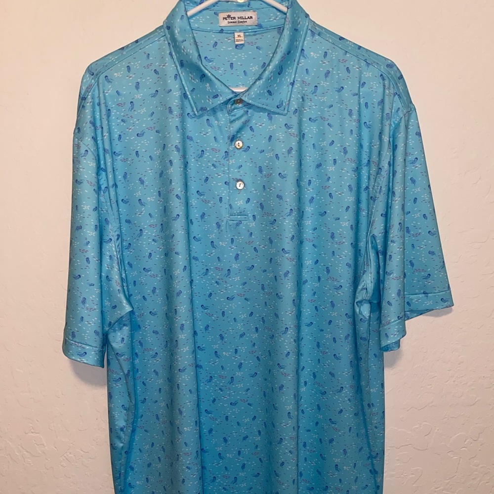 Peter Millar Summer Comfort Jellyfish Polo